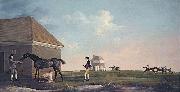 George Stubbs Gimcrack on Newmarket Heath, with a Trainer, a Stable-lad, and a Jockey France oil painting artist